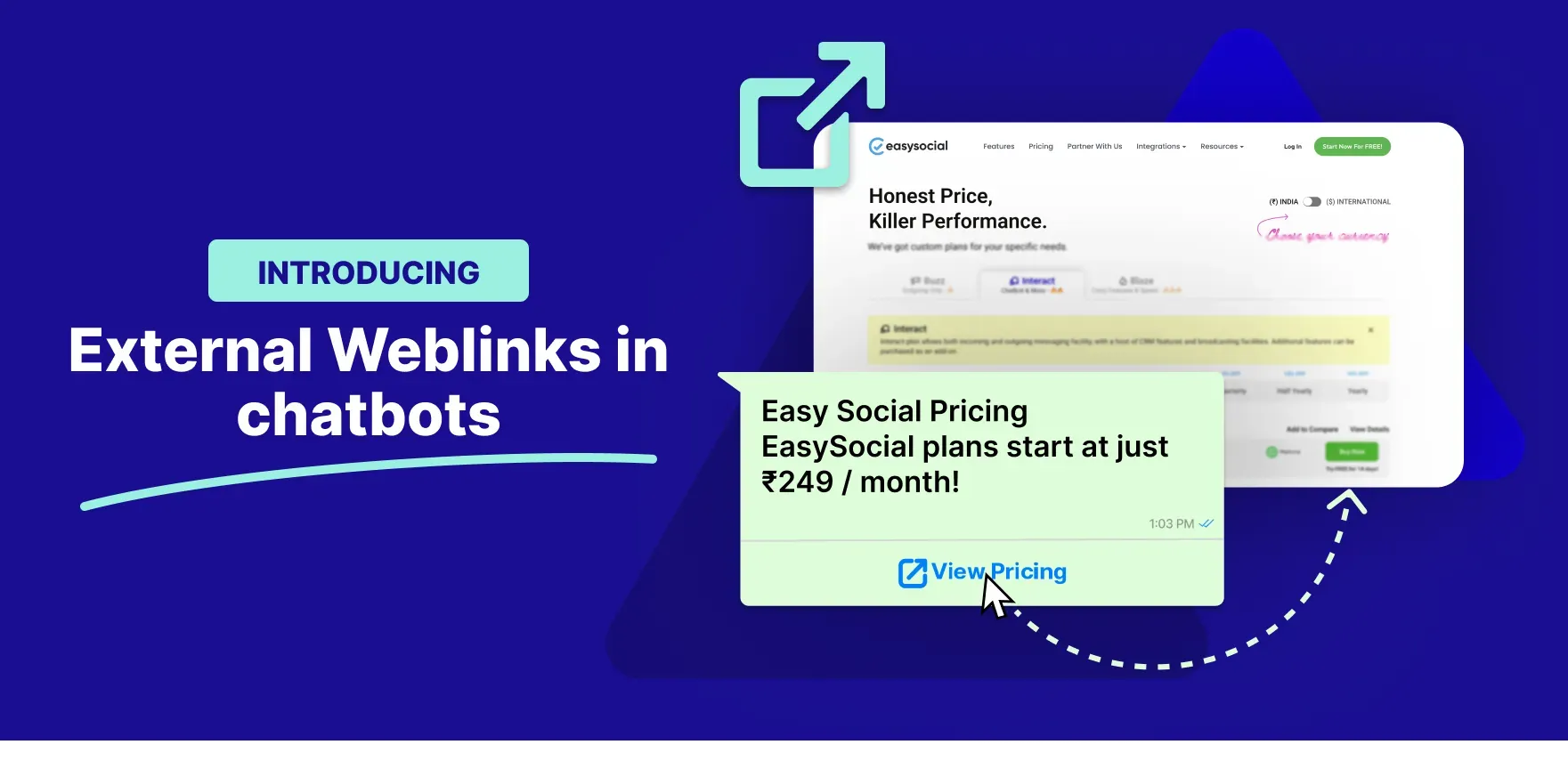 Boost User Engagement with EasySocial’s External Weblink Node for WhatsApp Automation